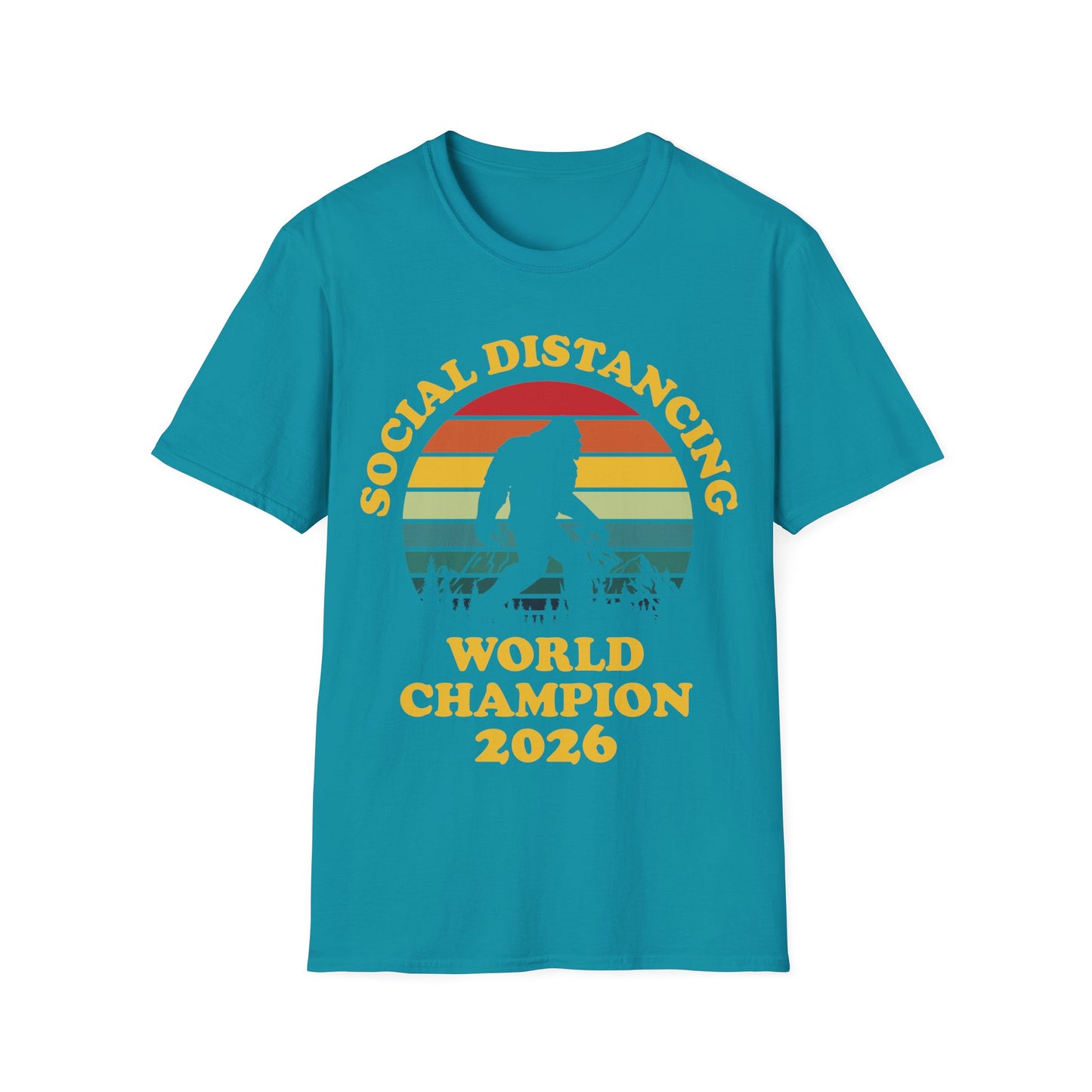 Bigfoot Social Distancing World Champion 2026 T-shirt For Men Women