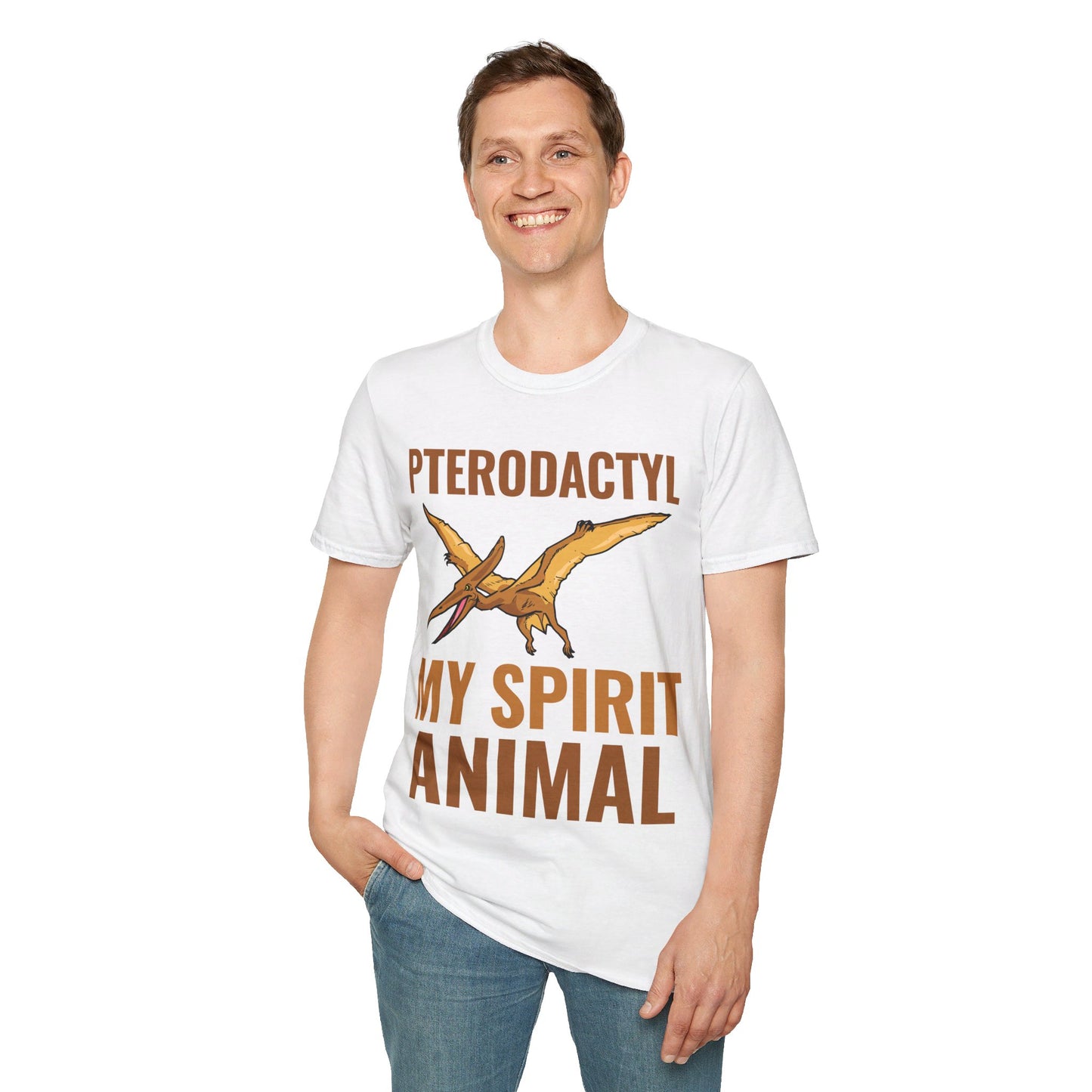 Funny Pterodactyl Is My Spirit Animal Dinosaur Gift T-Shirt For Men Women