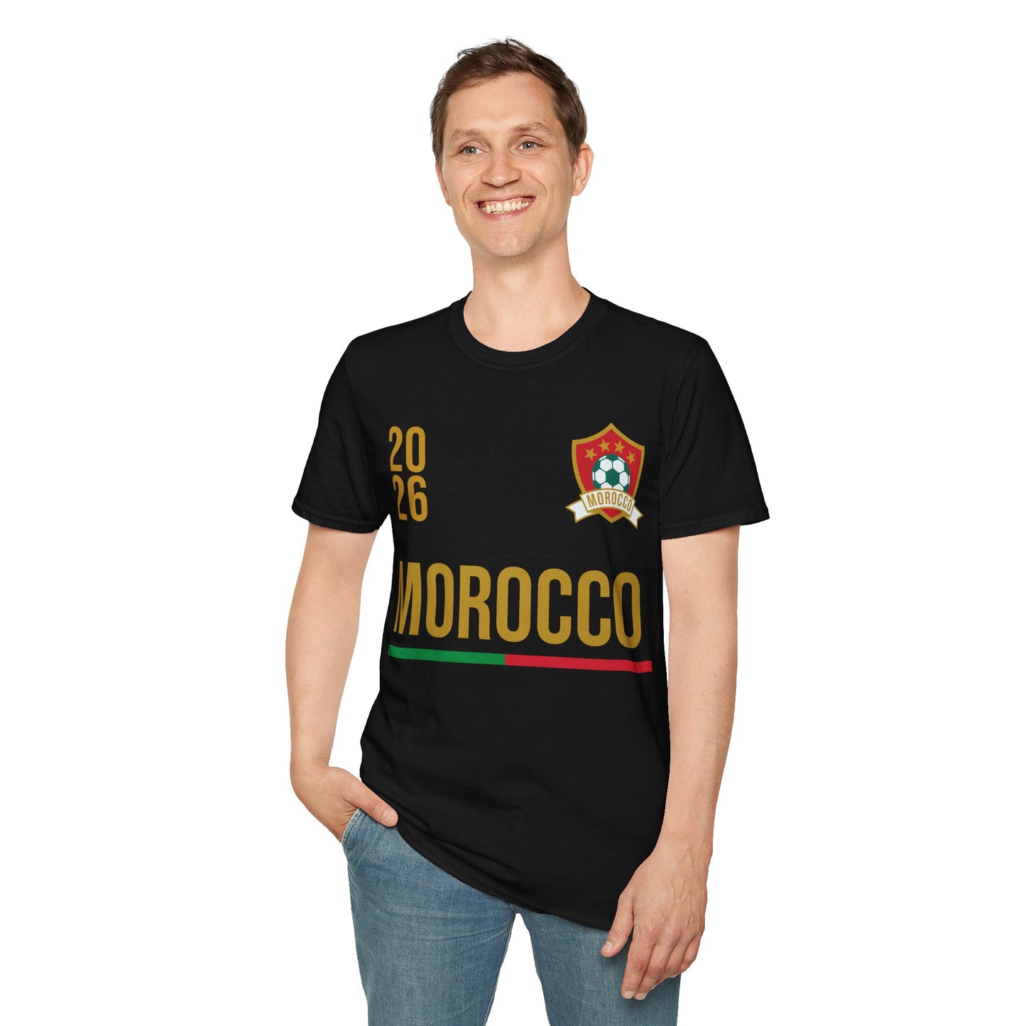 Moroco Soccer Tee Flag Football Shirt Gift USA 2026 T-Shirt