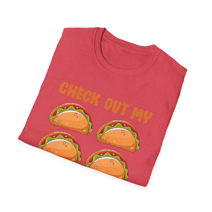 Funny Check Out My Six Pack 6-Pack Tacos Gym Food Foodie T-Shirt