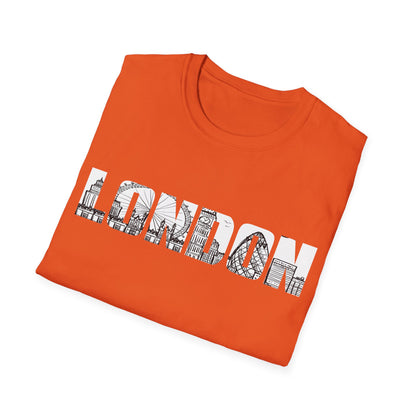 London England Souvenir Flag Phonebooth Double-Decker Bus T-Shirt For Men Women T-Shirt