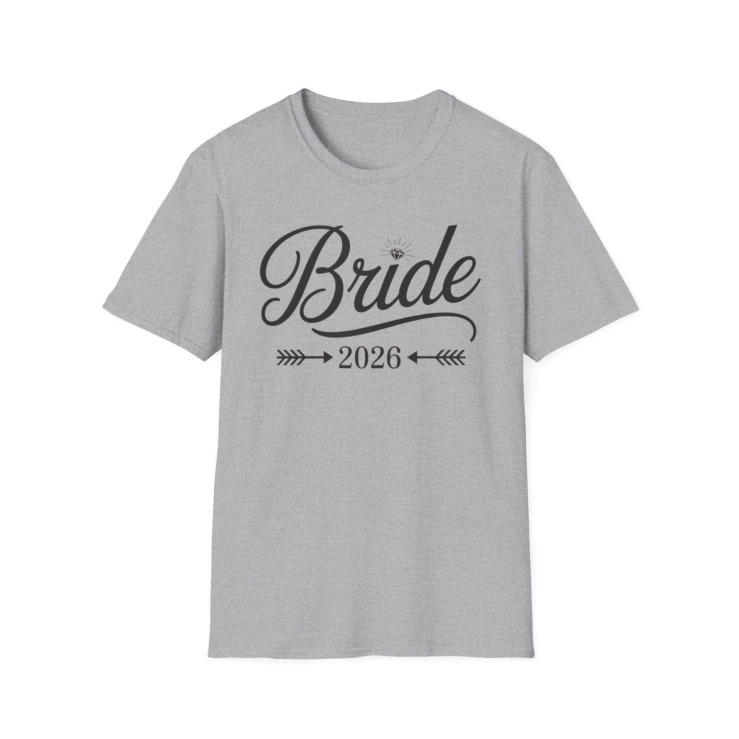 Bride Est 2026 Married Wedding Bridal Party Bachelorette T-Shirt For Women