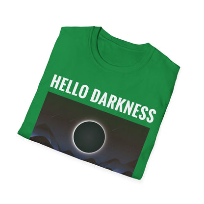 Funny Hello Darkness My Old Friend Solar Eclipse April 08, 2024 T-Shirt For Men Women T-Shirt