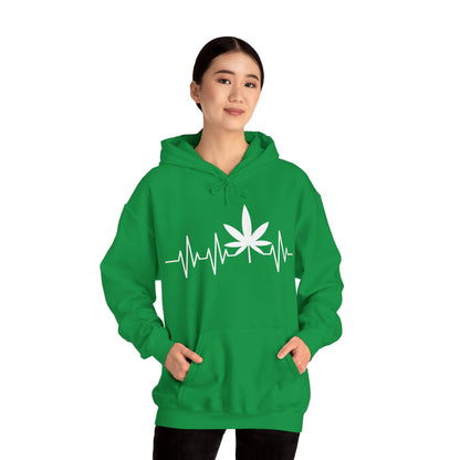 Funny Weed Cannabis Marijuana Leaf Heartbeat Stoner Tie Dye Hoodie For Men Women Hoodie