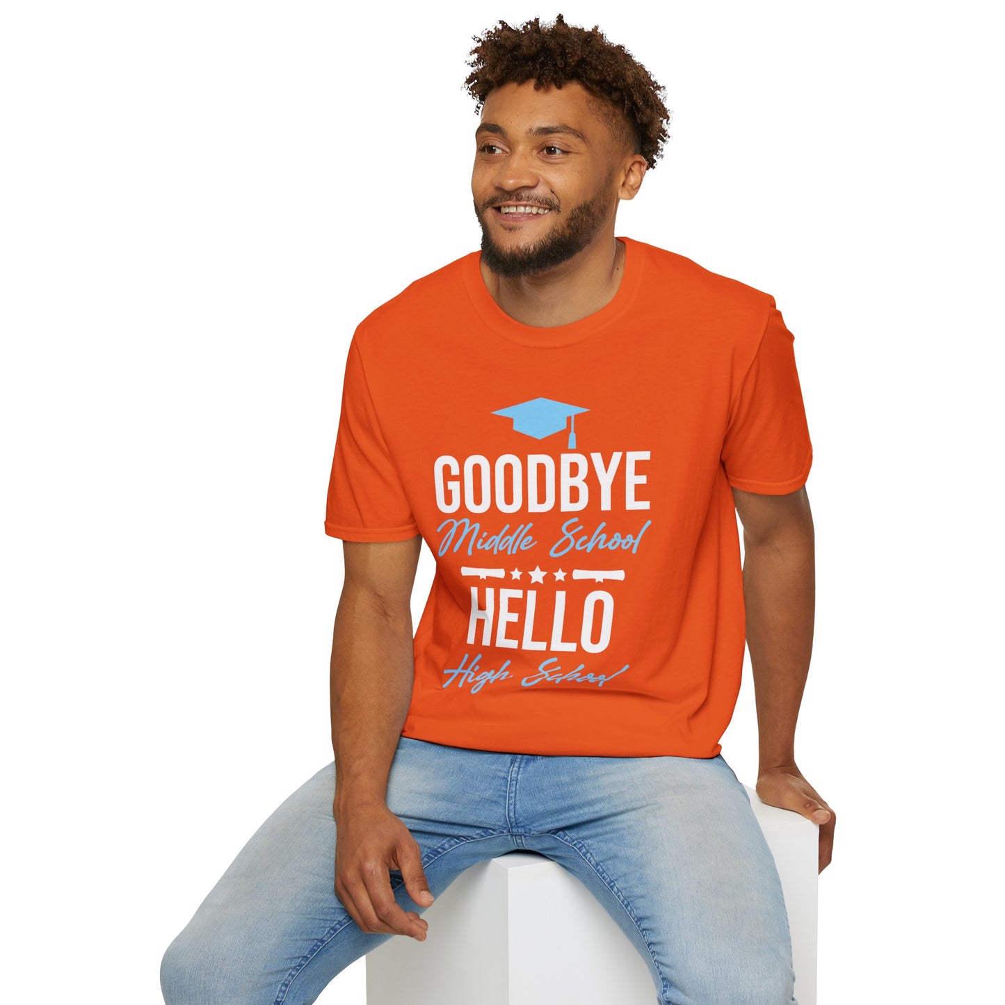 Goodbye Middle School Hello High School Funny Graduation T-Shirt