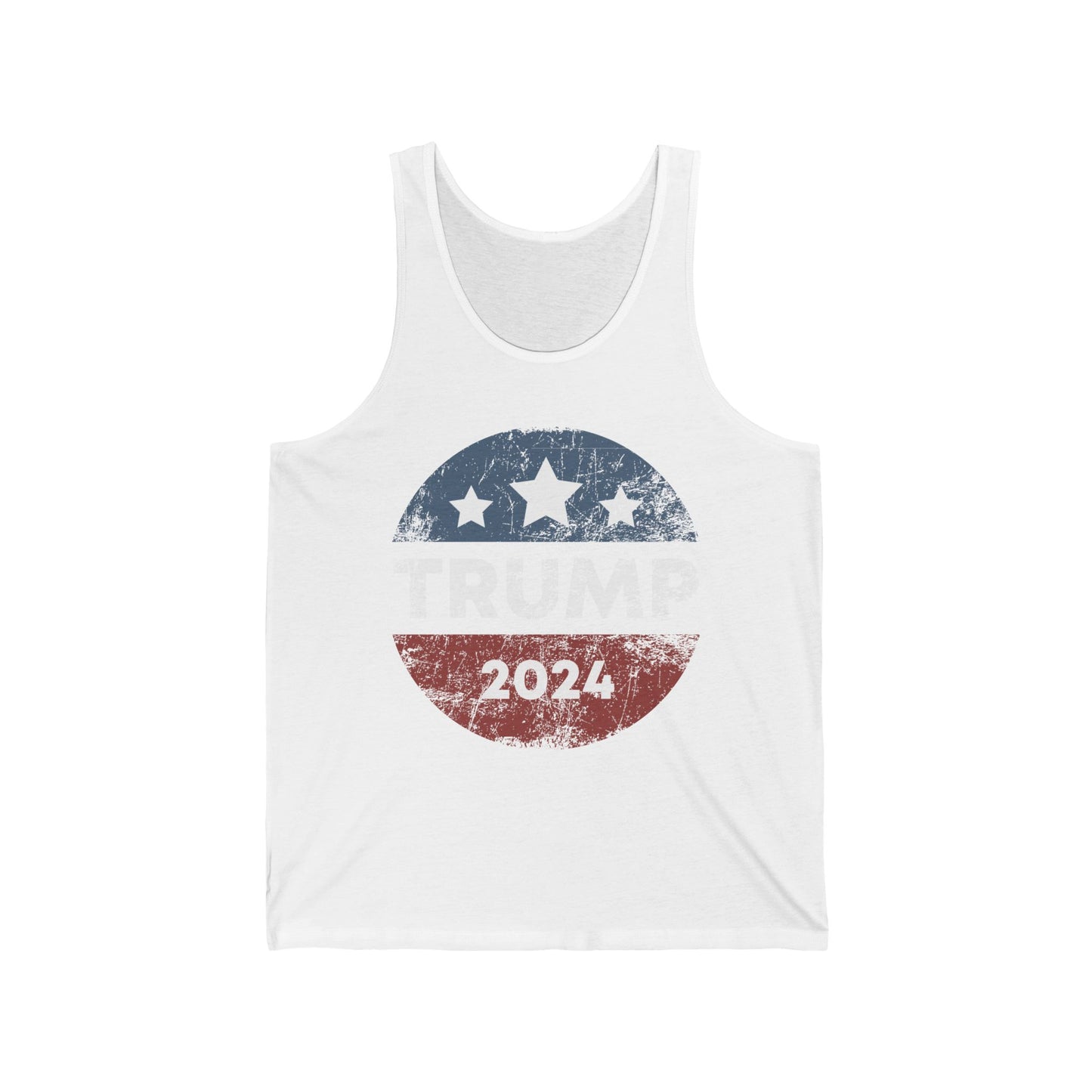 Trump 2024 Retro Campaign Button Re Elect President Trump Tank Top For Men Women Tank Top