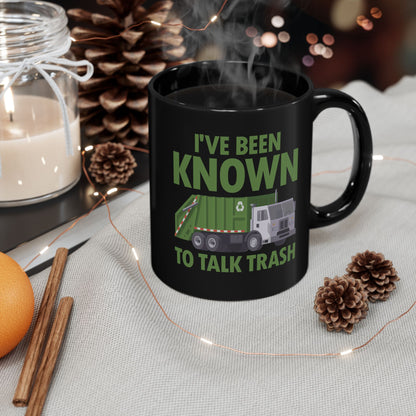Funny Talk Trash Garbage Truck for Sanitation Worker Coffee Mug