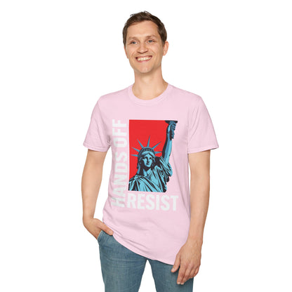 Resist Statue of Liberty Hands Off Resistance Protest T-Shirt For Men Women