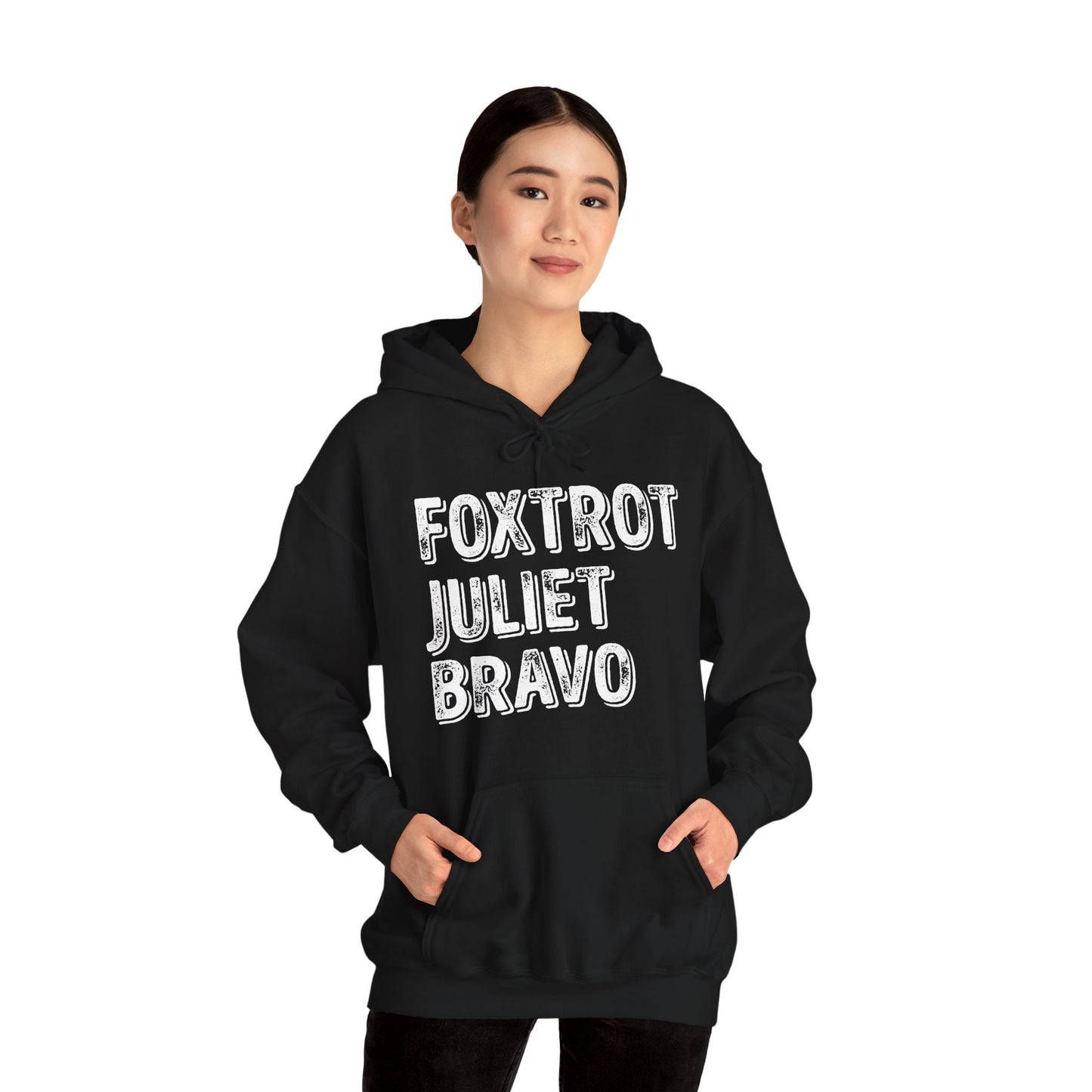 Retro Vintage Foxtrot Juliet Bravo Hoodie For Men Women