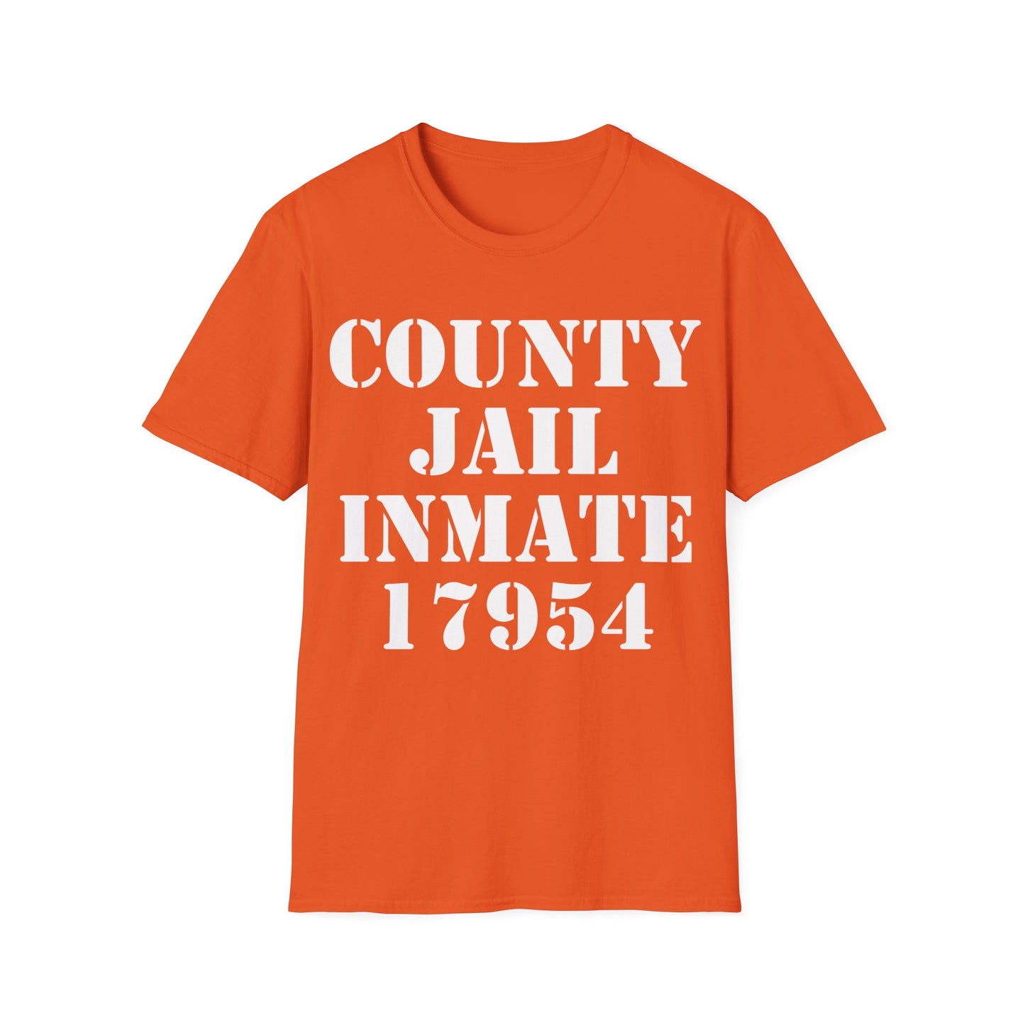 Halloween County Jail Inmate Prisoner Costume Party T-Shirt For Men