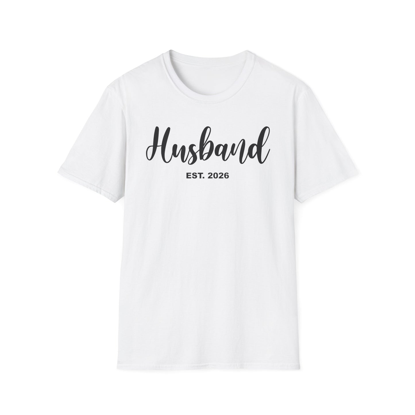 Husband Est 2026 Married Hubby Wife Honeymoon Couple Wedding T-Shirt