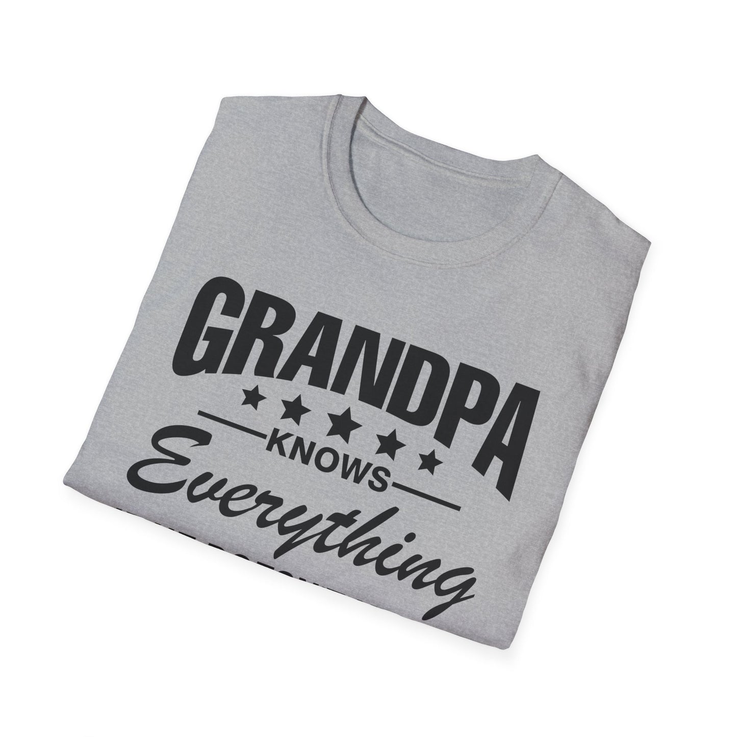 Grandpa Knows Everything Funny Gift For Father's Day Grandfather T-Shirt