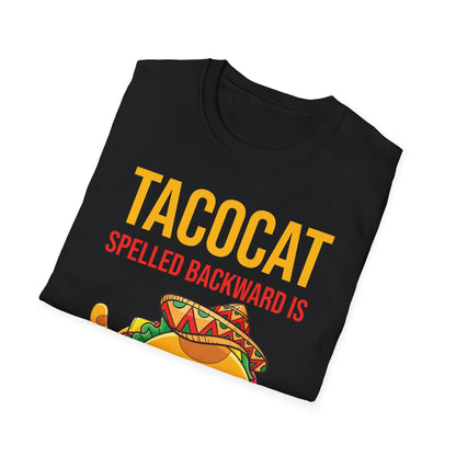 Funny Tacocat Spelled Backwards is Tacocat Cat Food Foodie T-Shirt