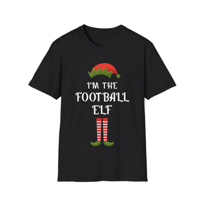 Funny I Am The Football Elf Matching Family Christmas Gift Sport T-Shirt