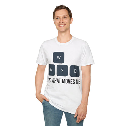 WASD It's What Moves Me Funny Computer Video Games Gamer PC Gaming T-Shirt