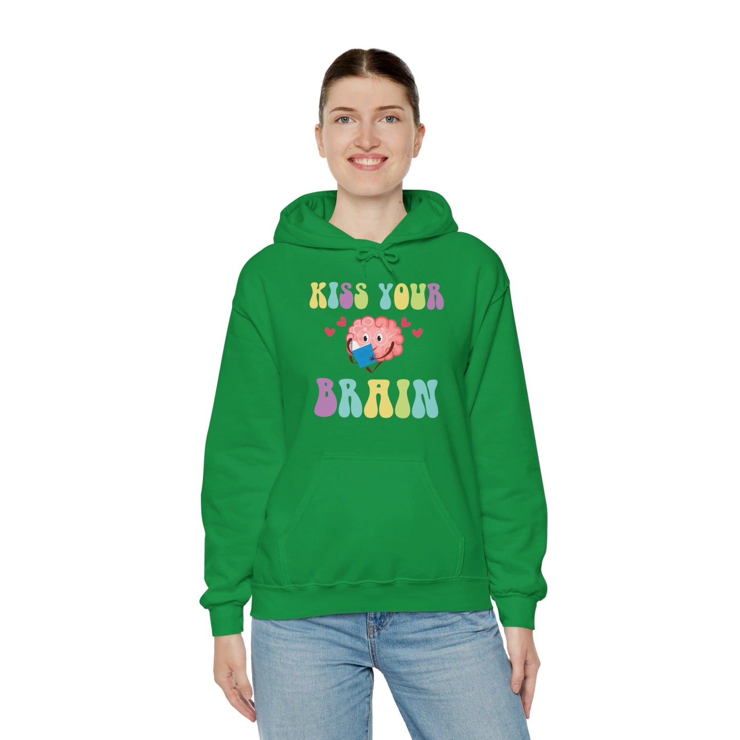 Funny Back To School Kiss Your Brain Cute Teacher Appreciation Hoodie For Men Women Hoodie