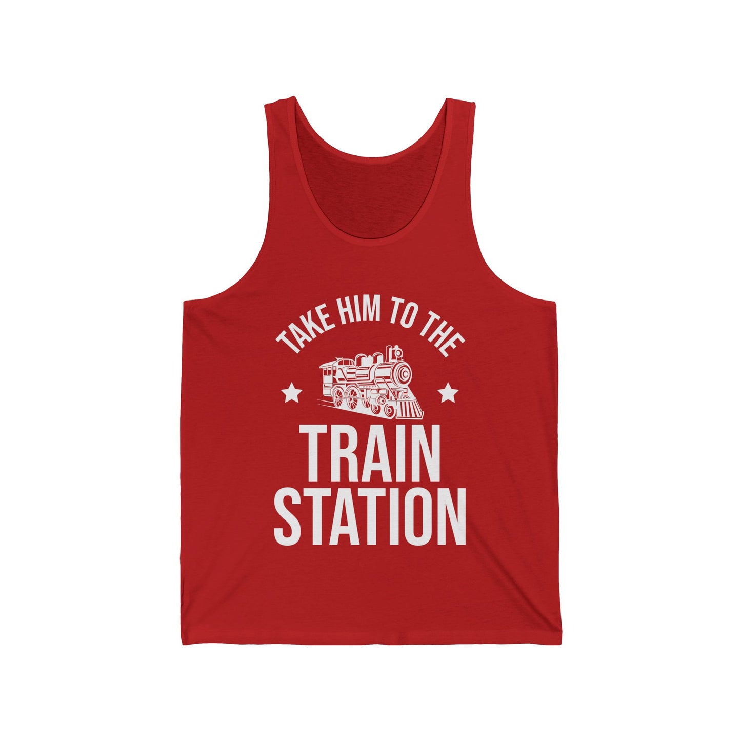 Take Him To The Train Station Platform Tank Top Men Women