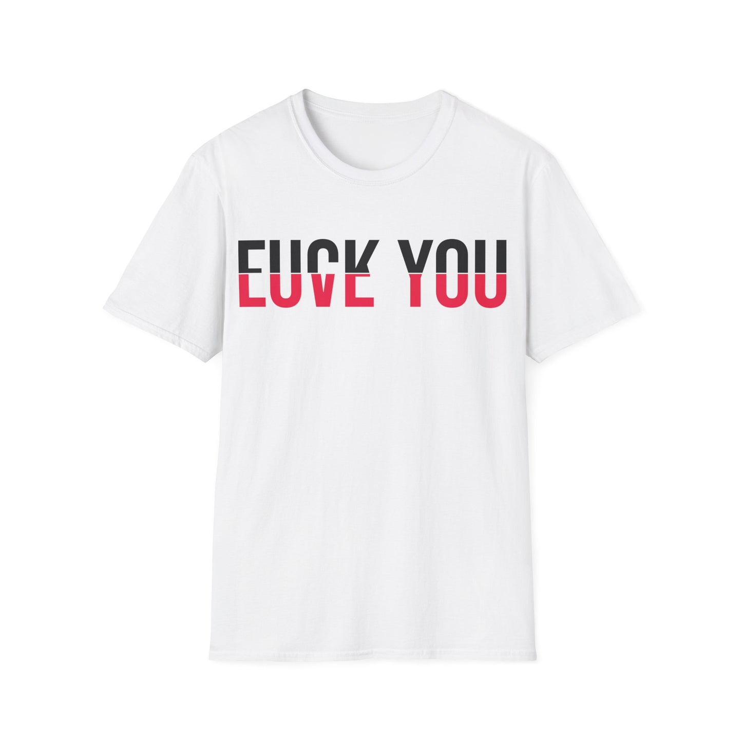 Love You Fck You Love and Hate Cross Word T-shirt For Men Women T-Shirt