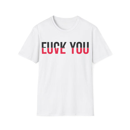 Love You Fck You Love and Hate Cross Word T-shirt For Men Women T-Shirt