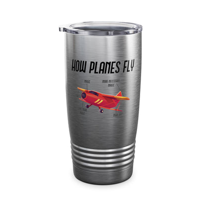 Funny How Planes Fly Airplane Parts Design For Flight Lovers Tumbler