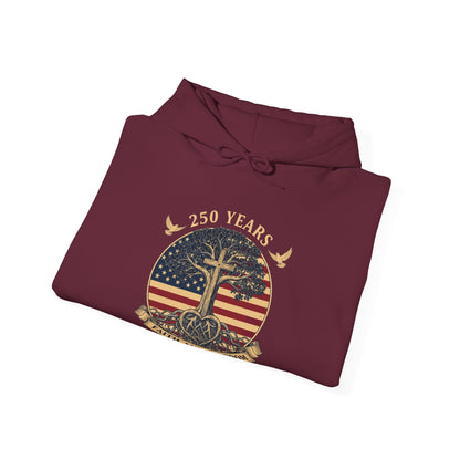 250 Years Faith and Freedom Christian USA 250th Anniversary Hoodie