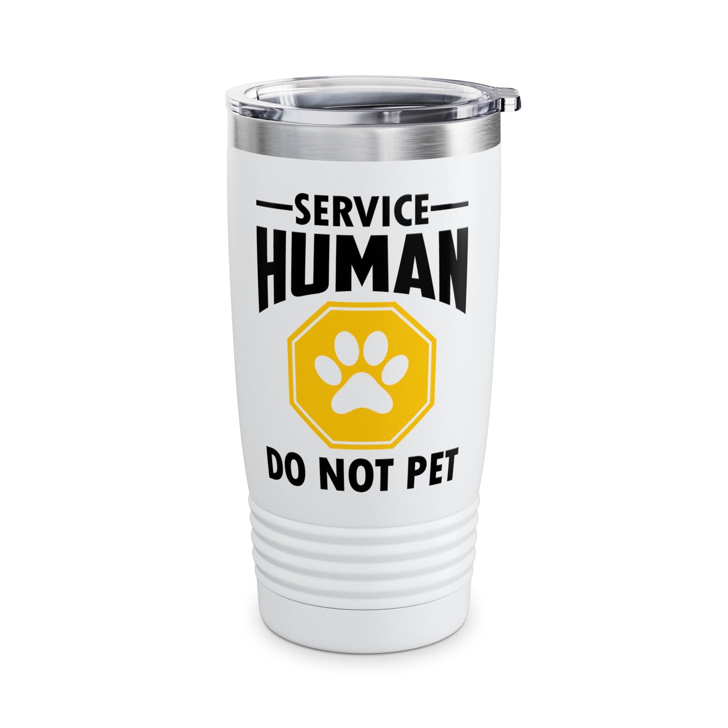 Funny Service Human Do Not Pet Dog Lover Tumbler Men Women