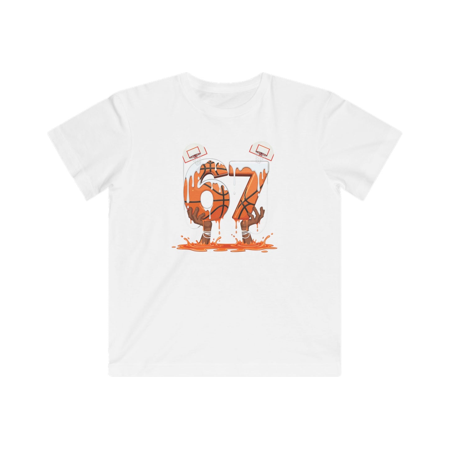 Basketball 67 Six Seven Funny Gen Alpha Meme Drip T-Shirt