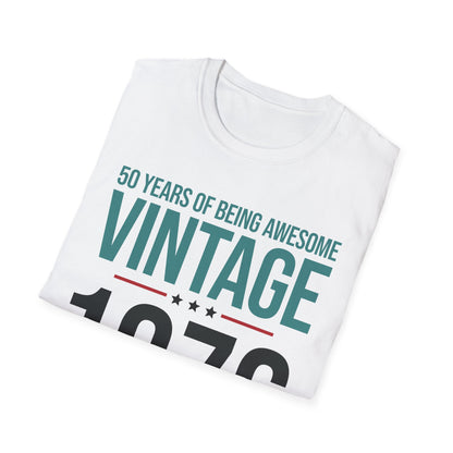 50 Year Old Gifts Vintage 1976 50 Years Awesome 50th Birthday T-Shirt