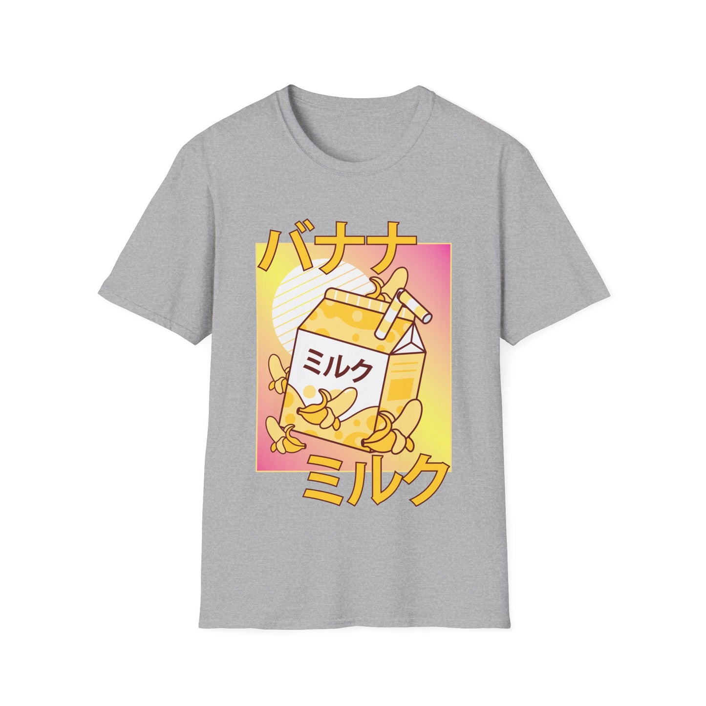 Funny Cute Japanese Kawaii Banana Milk Shake Retro 90s T-Shirt