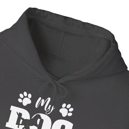 Funny My Dog is My Valentine Dog Lovers Hoodie For Men Women Hoodie