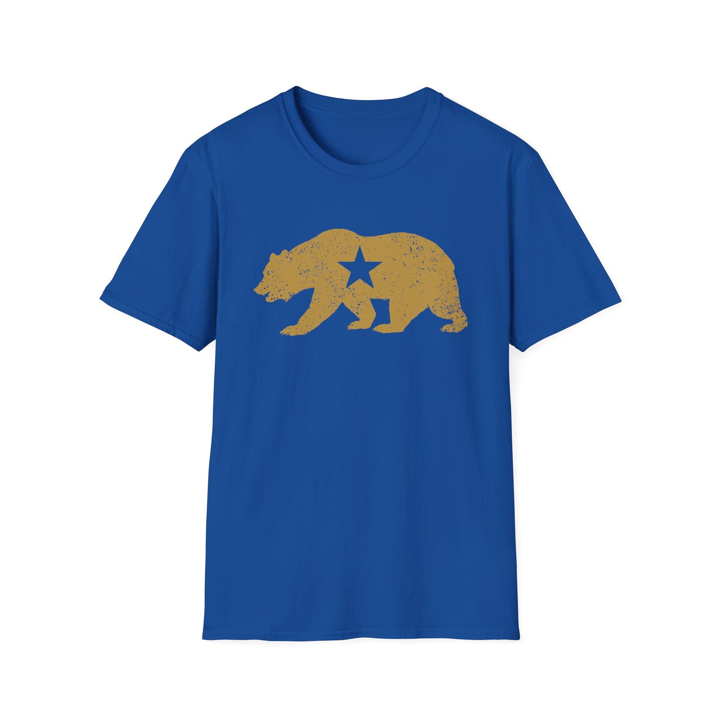 California Golden State Bear Vintage Distressed Graphic T-Shirt