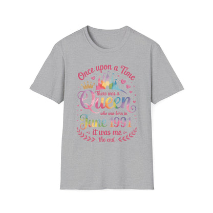 Funny 35 Years Old Birthday Girl 35 Birthday Queen June 1991 T-Shirt For Women