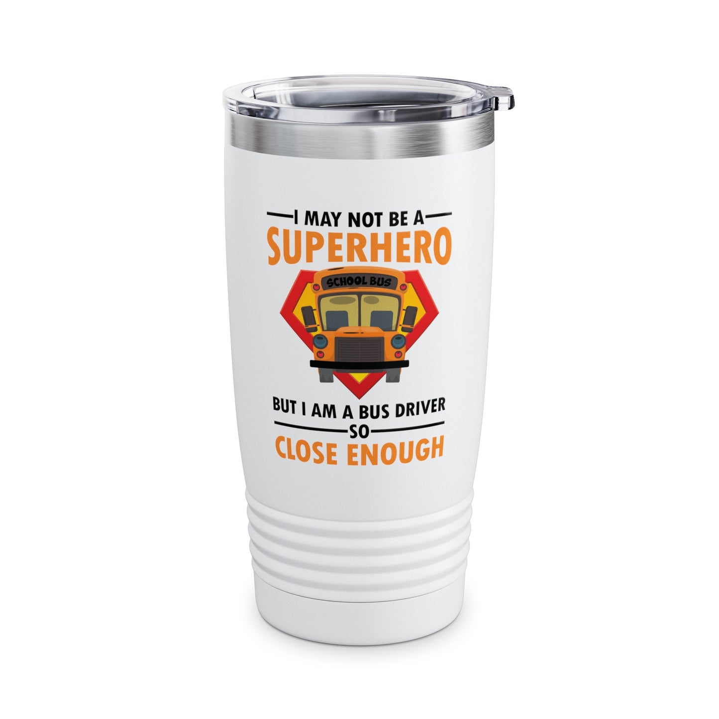 Superhero School Bus Driver Tumbler Funny Bus Driver Tumbler