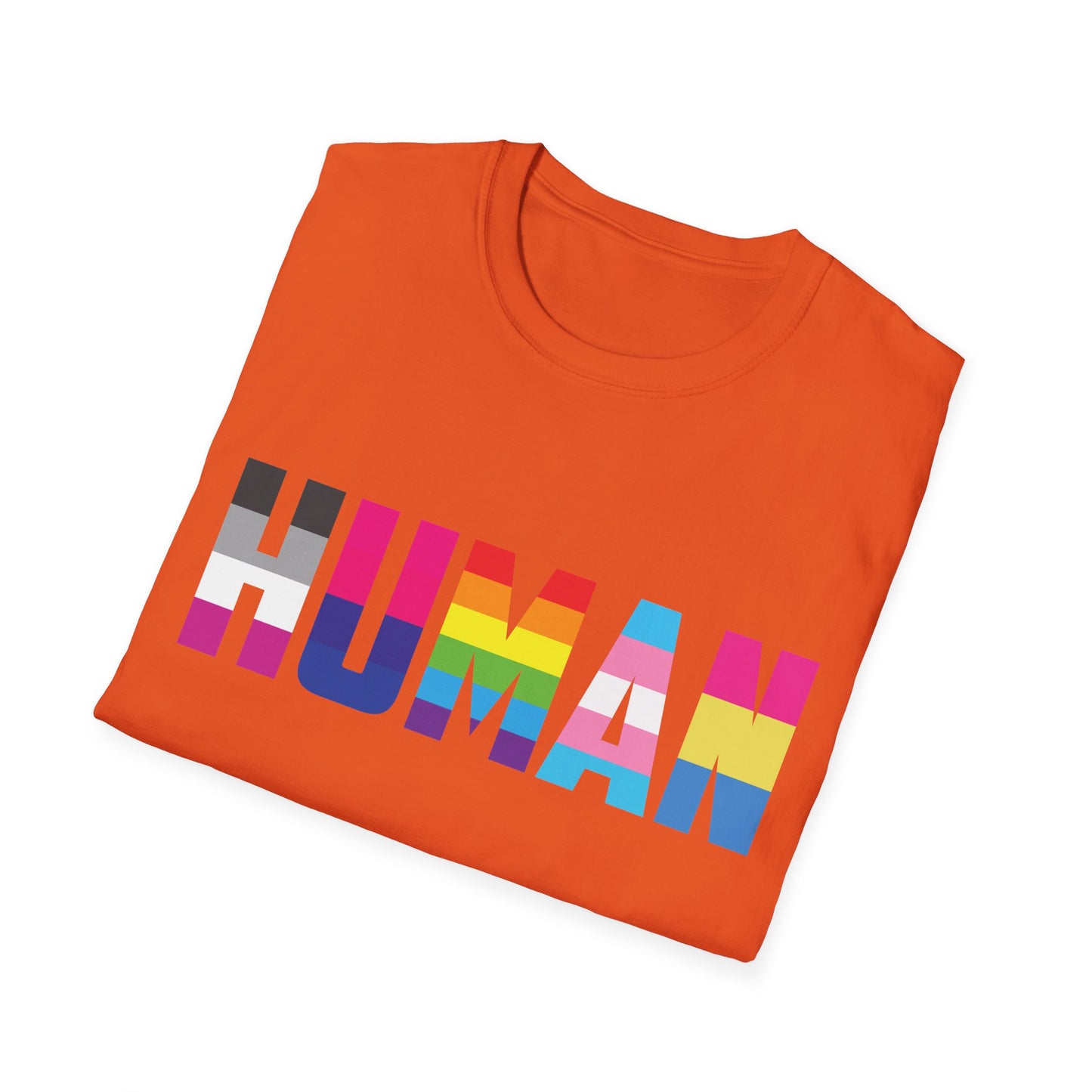 Funny Human LGBT Gay Pride Rainbow Flag Christian Black Man T-Shirt for Men