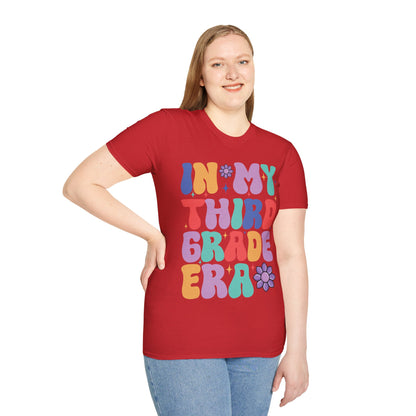 Funny In My 3rd Grade Era Back to School In My Third Grade Era T-Shirt For Men Women T-Shirt