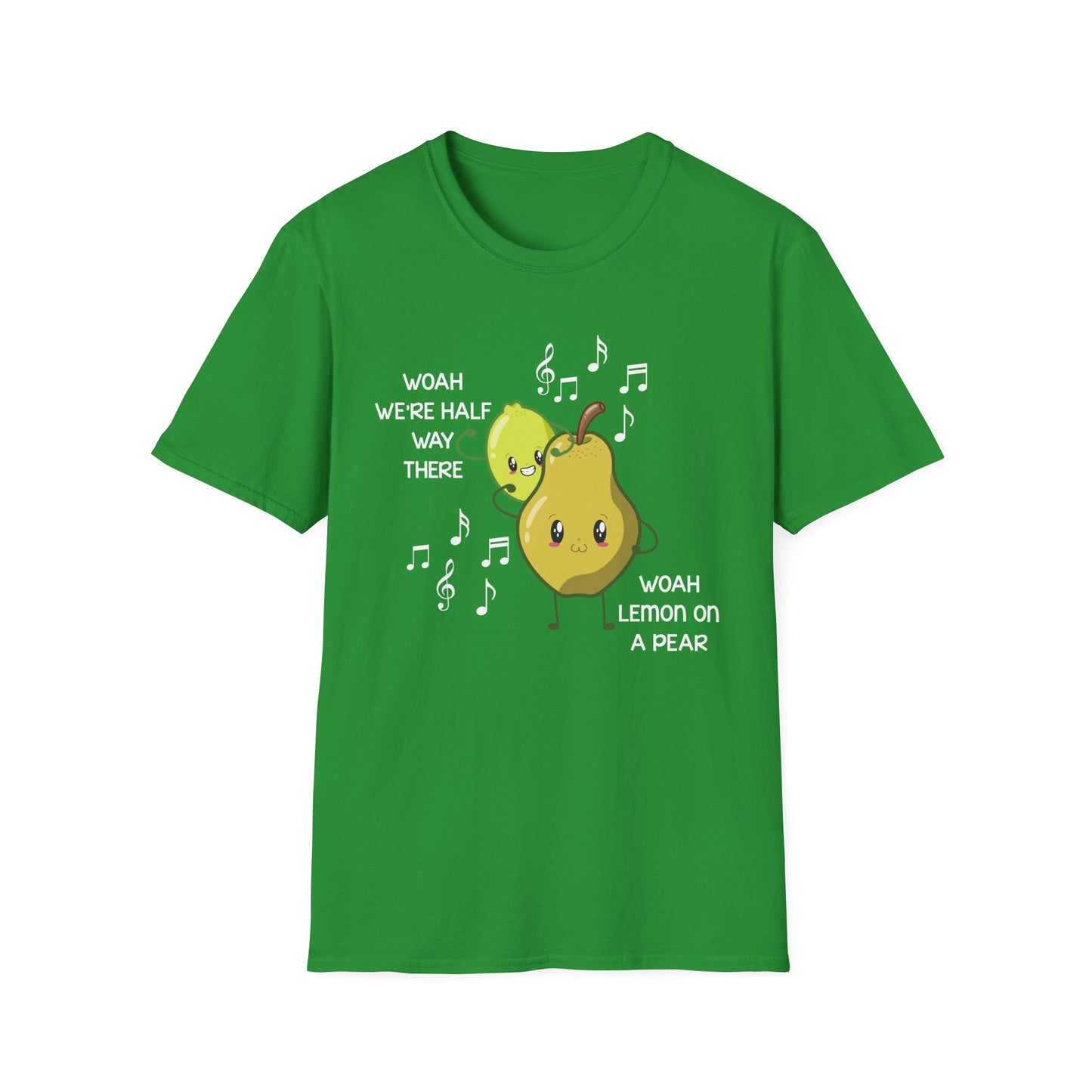 Funny Woah Lemon On A Pear Meme Unisex Softstyle T-Shirt for Teacher Foodie Travelers