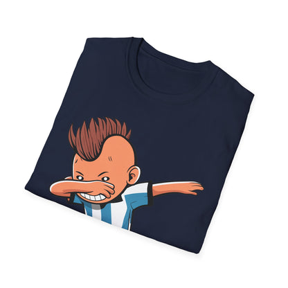 Funny Dabbing Soccer Argentina Jersey Shirt, Dab Kids Boys T-Shirt For Men Women Kids T-Shirt