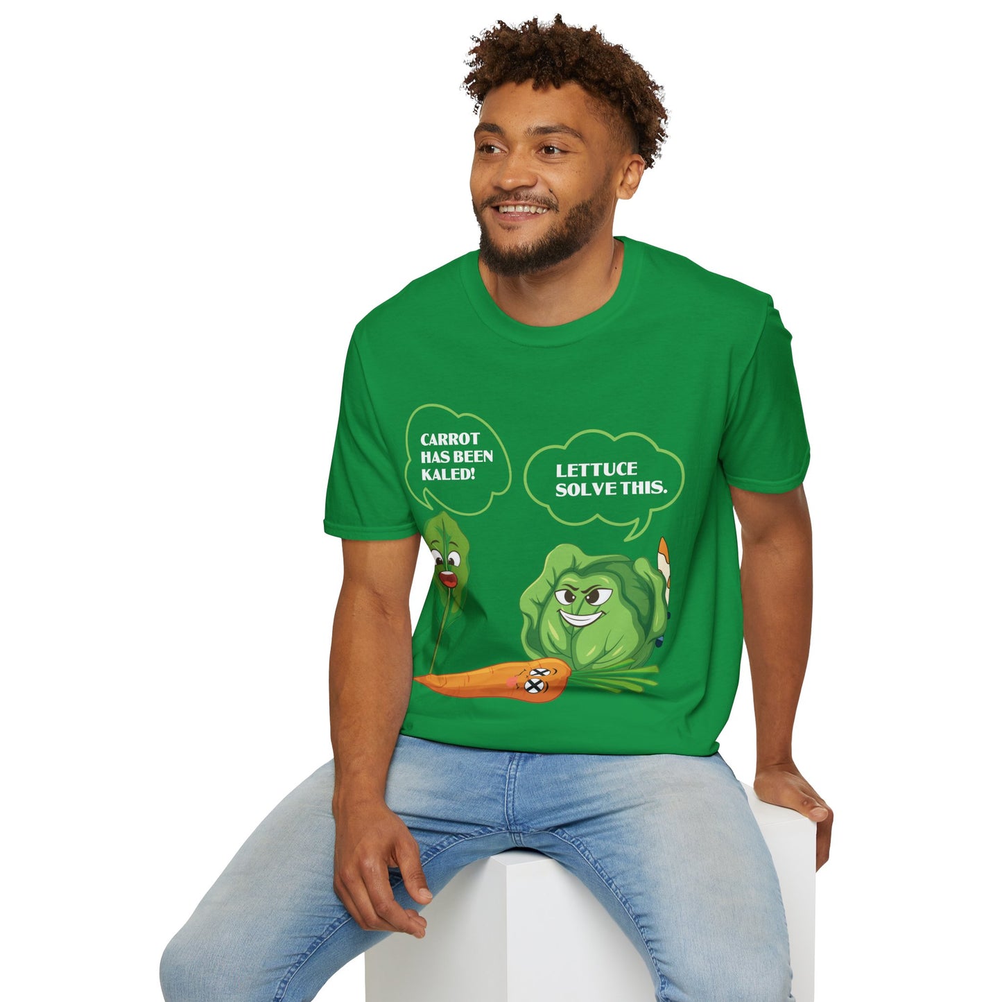 Lettuce Leaf Vegetable Funny Joke Vegetarian Vegant T-Shirt For Men Women