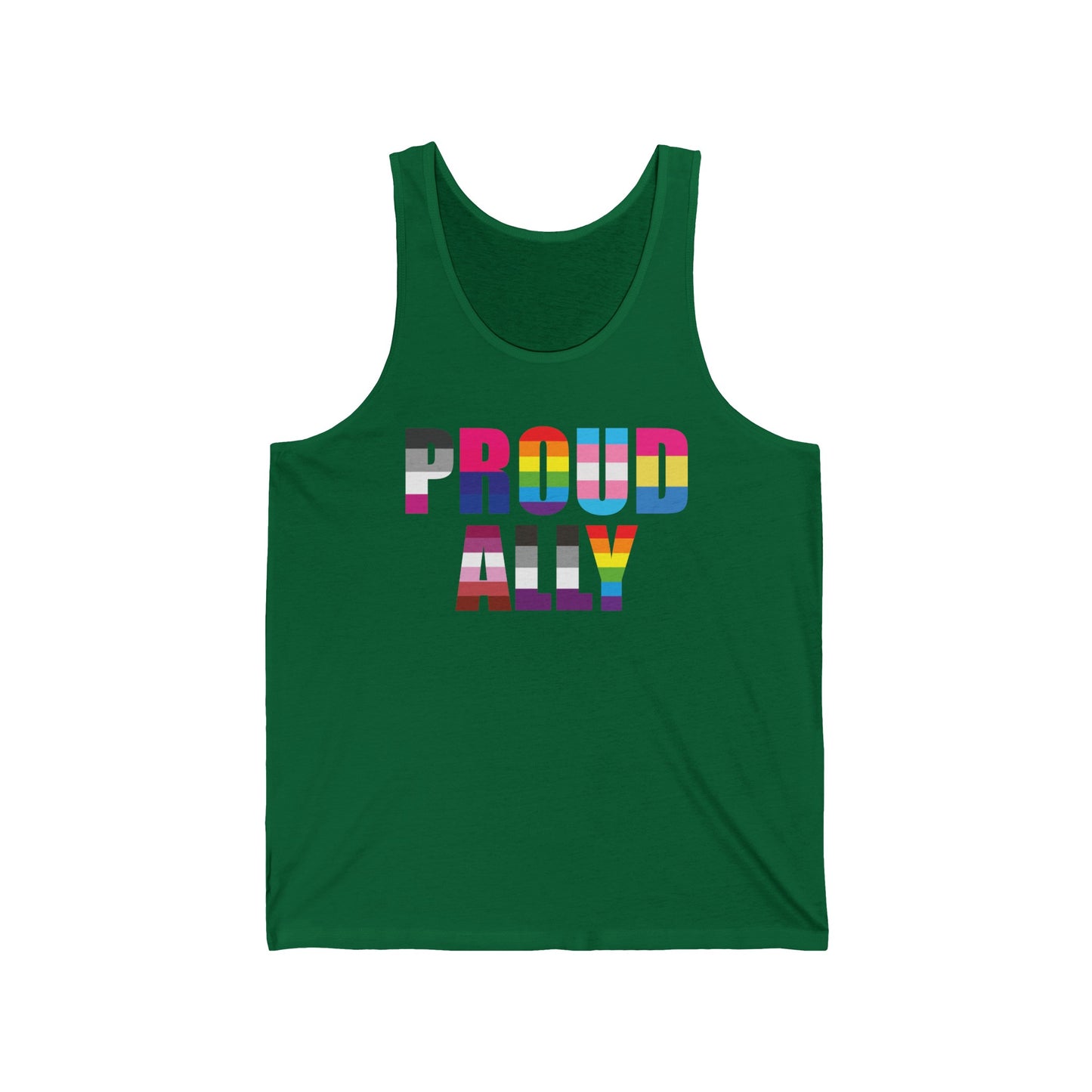 Proud Ally LGBTQ Gay Pride Equality Parade Retro Vintage Tank Top For Men Women