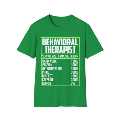 Behavioral Therapist Facts Analyst Behavior Tech SPED Teacher Autism T-Shirt