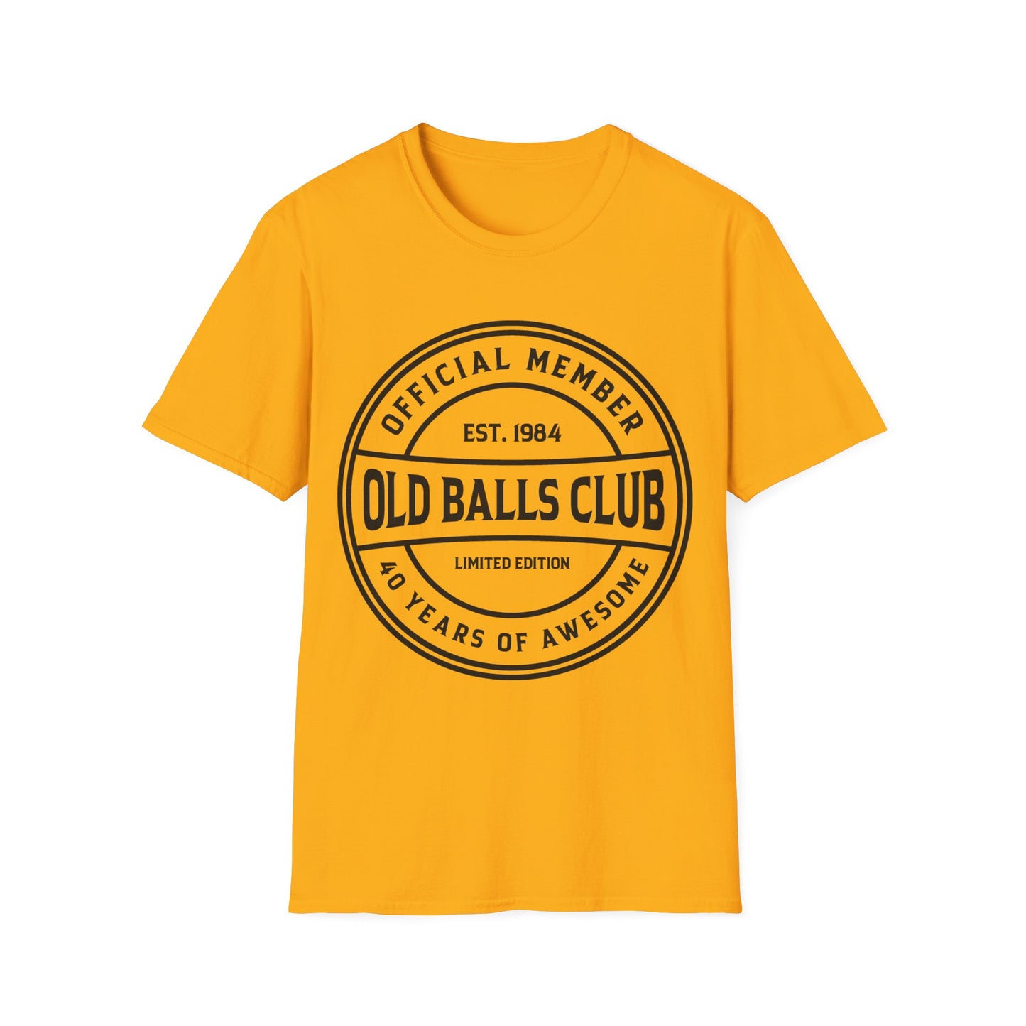 Mens Old Balls Club 40 Years Awesome Forty 40th Birthday Farthers Day T-Shirt