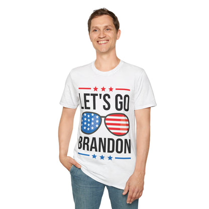 Vintage Old American  Lets Go Brandon Sunglasses T-Shirt Men Women