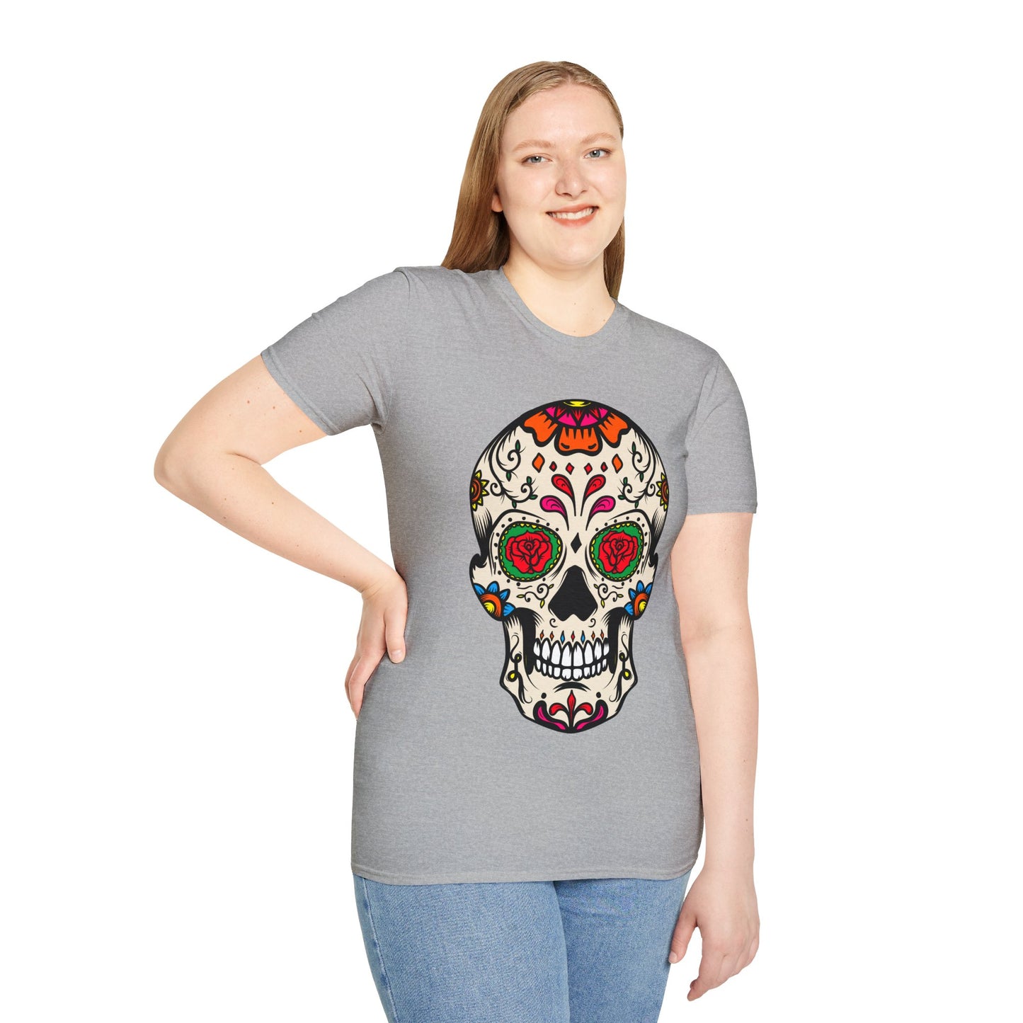 Sugar Skull Dia De Los Muertos Costume Halloween Day Of Dead T-Shirt