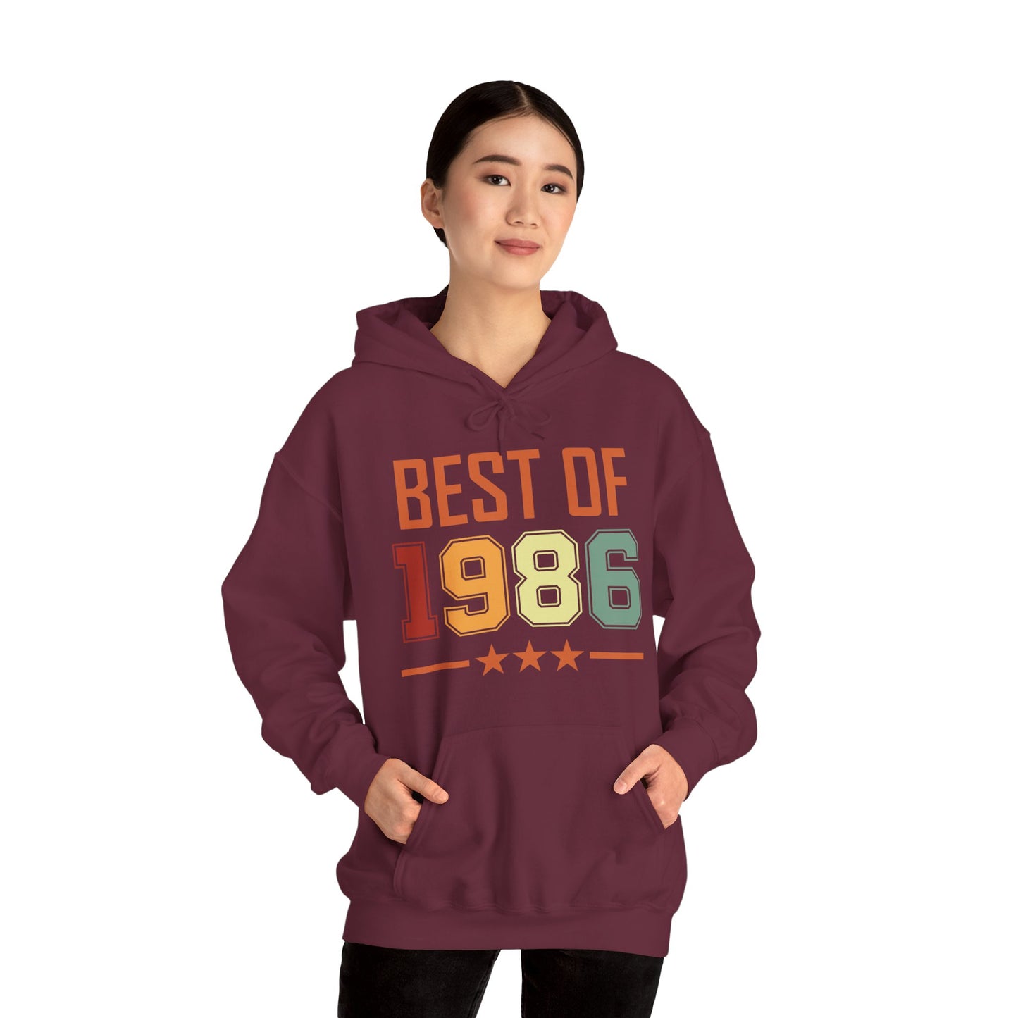 Funny Vintage Best of 1986 40 Year Old Gift 40th Birthday Hoodie For Men Women Hoodie