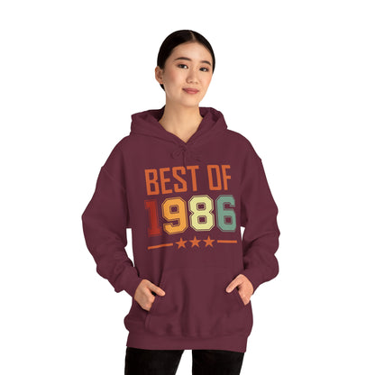 Funny Vintage Best of 1986 40 Year Old Gift 40th Birthday Hoodie For Men Women Hoodie