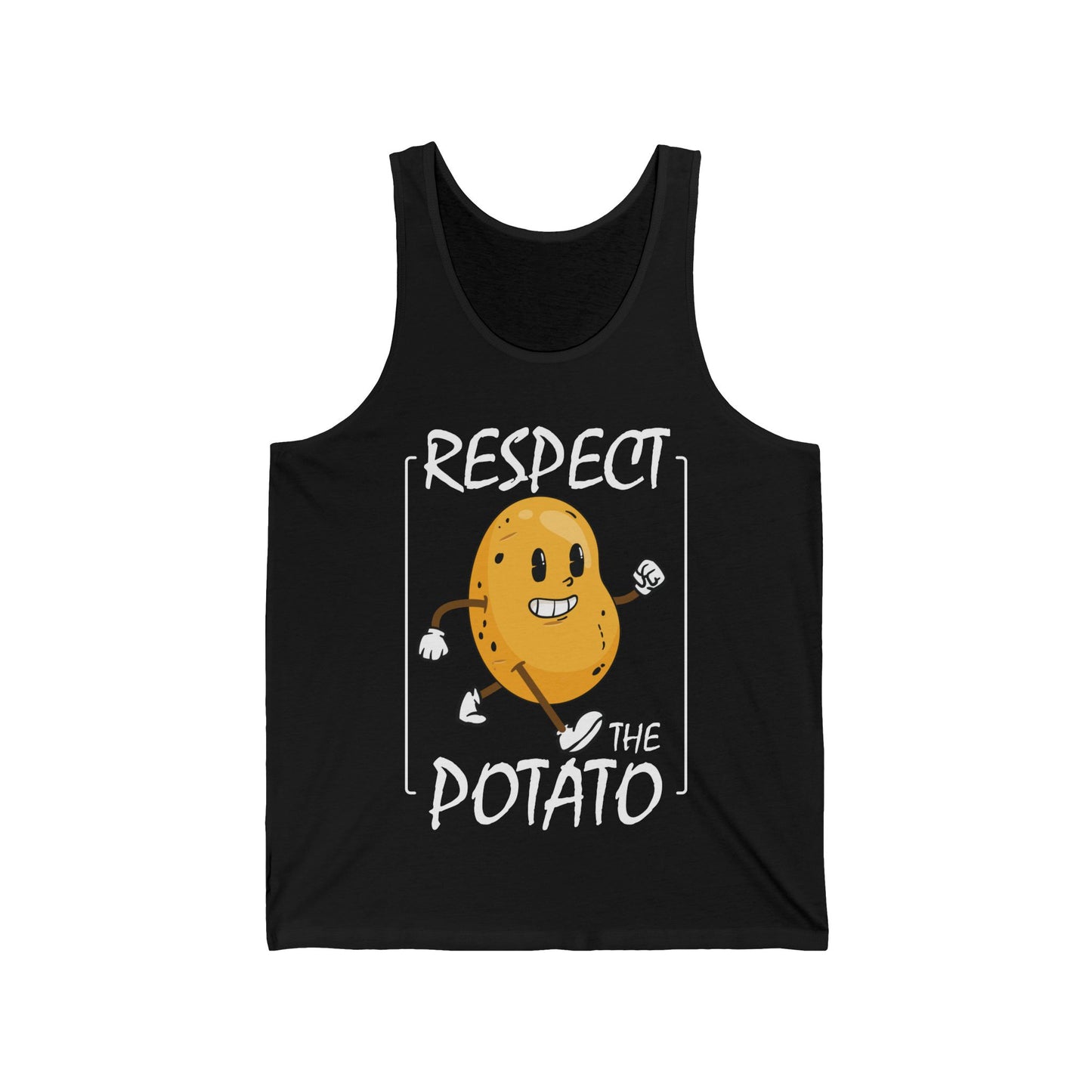 Funny Respect The Potato Gift Men Cute Root Vegetable Lovers Vegan Tank Top For Men Women Tank Top