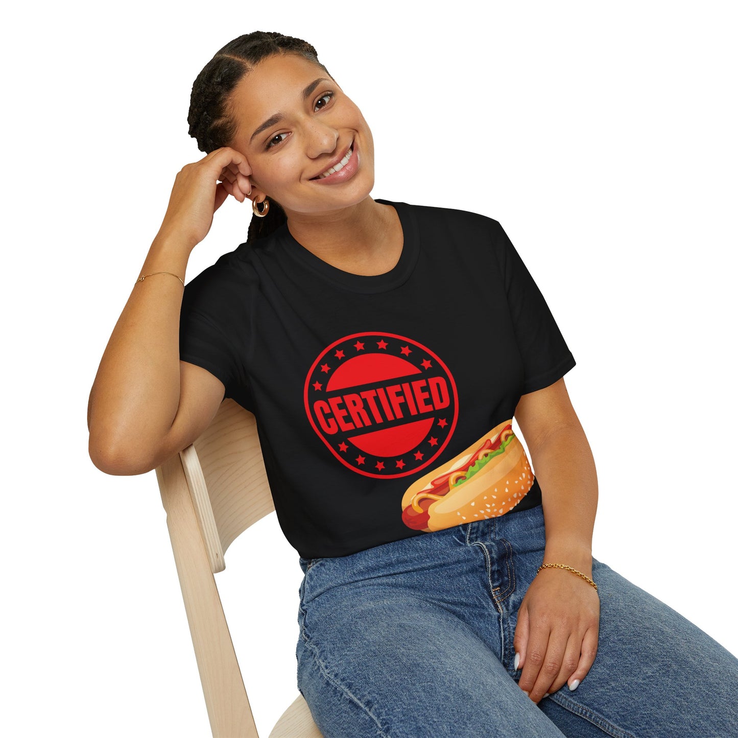 Certified Hotdogologist Hotdog Cool Sausage Hot Dog Lover T-Shirt For Men Women T-Shirt