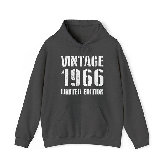Funny Vintage 1966 60th Birthday Gifts 60 Year Old Hoodie For Men Women Hoodie