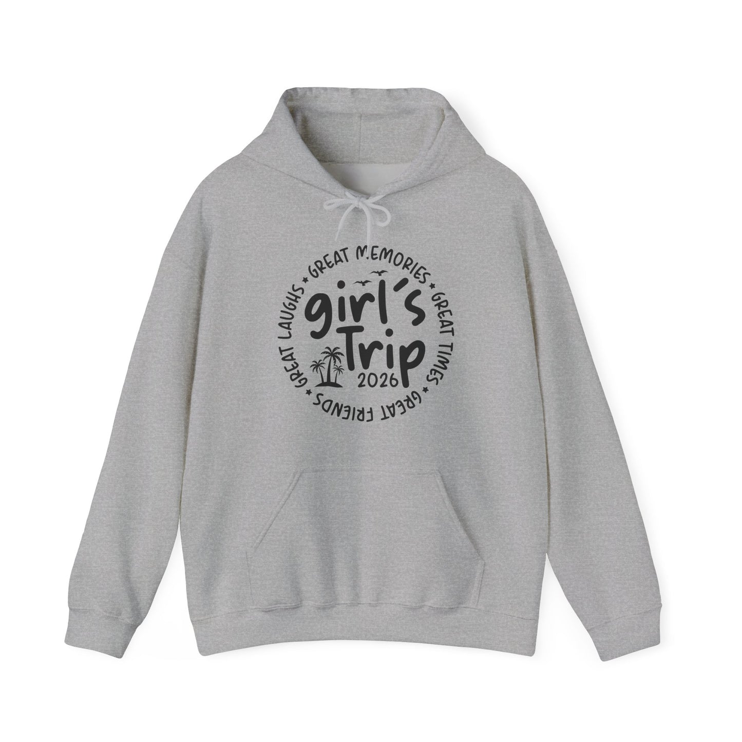 Girl's Trip 2026 Memories Friends Trip Matching Vacation Hoodie For Women