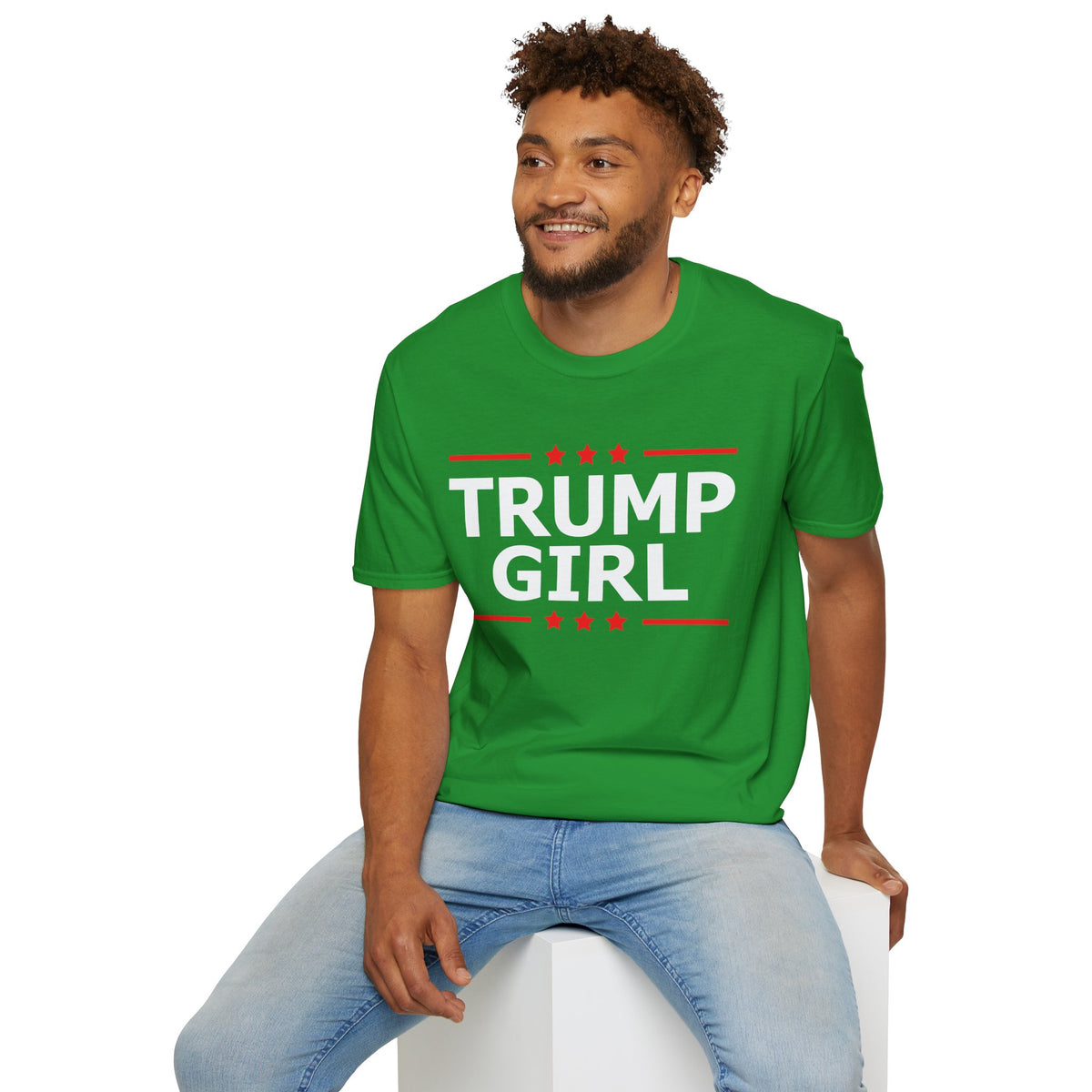 Cute Trump Girl Republican US Flag 2024 Vintage Vote T-Shirt